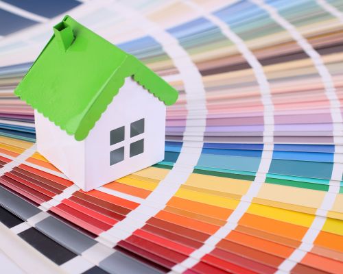 Próbki kolorów i paleta barw